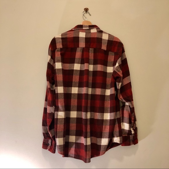 Ultra Soft, Oversized, Red 100% Cotton Croft & Barrow Plaid Flannel - Picture 2 of 12